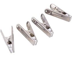 Wasknijpers Roestvrij Staal - Kledinghangers Clips - Kleding Drogen - Sterke Klemkracht - 20 Stuks - Zilver