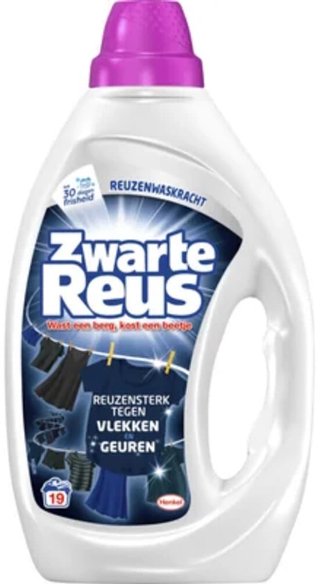 Witte Reus Vloeibaar Wasmiddel Zwarte Reus 19 Wasbeurten 855 ml — afbeelding 1
