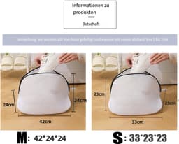 Dailygoods- Schoenwaszak - 2 Stuks - Wasnet met Ritssluiting - Herbruikbare Waszak - Bescherming voor Sneakers/Sokken - Duurzaam Materiaal — thumbnail 3
