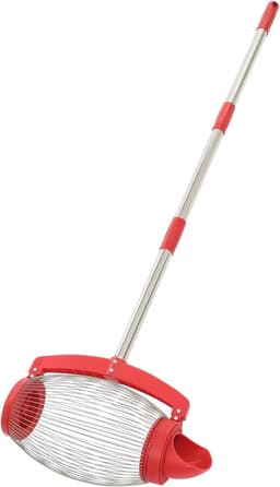Notenverzamelaar - Rolverzamelaar - Zaden Oogsten - Verstelbare Lengte - 15 Liter Capaciteit - Rood — thumbnail 1
