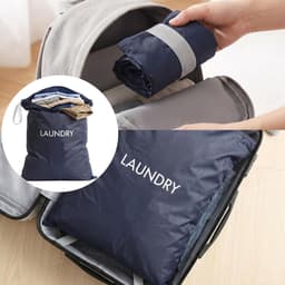 Waszakken met ritssluiting, opvouwbare vuilwaszak, waszak voor thuis, reizen, vakantie — thumbnail 3