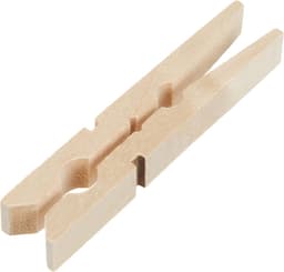 Houten Kledingknijpers - Wasknijpers Ambacht - Knutselen Decoratie - Onbehandeld Natuurhout - 35 mm 48 Stuks - Natuurlijk — thumbnail 2