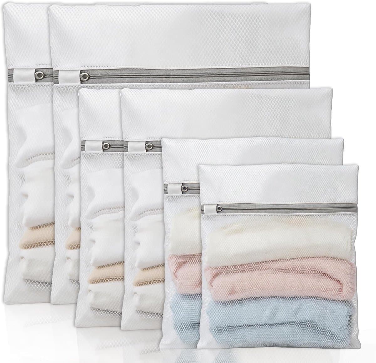 Wasnetjes met ritssluiting - Polyester - 4 Verschillende Maten - Herbruikbare Waszakken voor Delicate Kleding en Reis — afbeelding 1