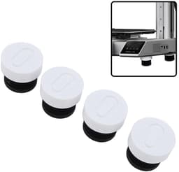 Dailygoods- Anti-vibratie Voeten Set van 4 - Trillingsdempers Wasmachine - Trillingsdempers Airco - Trillingsdempers Warmtepomp - Rubber Antislip Pads - Schokabsorberend en Stabiel — thumbnail 2