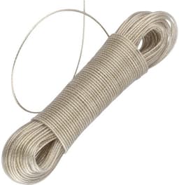 Waslijn 50 m - Waslijn met stalen kern 3 mm - Weerbestendig - Extra sterke waslijn - Ideaal voor tuin/camping - Duurzaam en flexibel - Waskoord — thumbnail 2