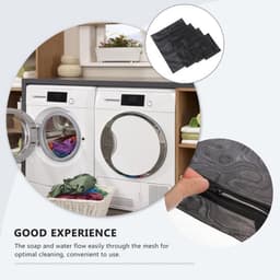 Mini-mesh-waszakken - Wasnet voor kleding - Zwart - Opbergtas voor wasgoed - Reiswaszakken - Geschikt voor ondergoed — thumbnail 4