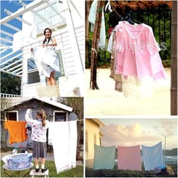 Draagbare Waslijn - Outdoor Kledinglijn - Drogen Buiten - Antislip Nylon - 10 Meter - Willekeurig — thumbnail 3