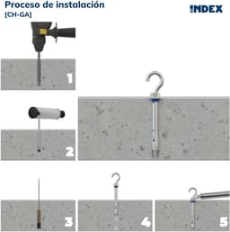Keilankers Hoge Belastingen - Verankeringsbouten - Stevig Bevestigen - Gegalvaniseerde Coating - M8 x 60 mm - Zilverkleurig — thumbnail 4