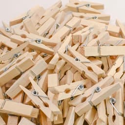 Wasknijpers houten 100 stuk - foto's knippen — thumbnail 1