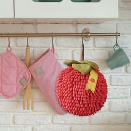 SnelShoppen - 2 Stuks Sneldrogende Wasdoek Ballen - Zachte Chenille Handballen met Ophanglussen voor Badkamer en Keuken — thumbnail 3