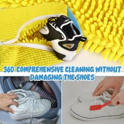Herbruikbare Schoenwaszakken 2-Pack van Microfiber met Onzichtbare Rits voor Sport- en NetSchoenen, Ideaal voor Onderhoud en Bescherming van Schoenen — thumbnail 4