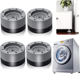 Trillingdempers - Wasmachine - Droger - Anti-slip - Set 4 stuks - 3.5CM - Trillingdemper wasmachine - Droger trillingdemper - Anti schudden - Anti Trilling / Vibratie Dempers Pads Verhoger — thumbnail 1
