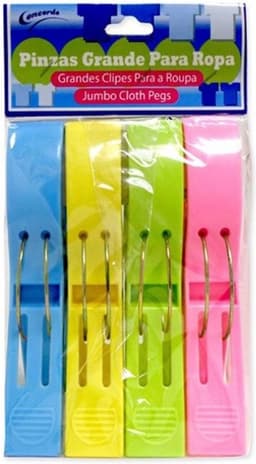 Handdoek/strandlaken knijpers - 16x - gekleurd - kunststof - 15 cm — thumbnail 2