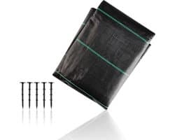 Tuinfleece waterdoorlatend & ademend - Scheurbestendig - Onkruidwerend doek - Inclusief grondankers - Verschillende maten - 2mx10m - 20m²