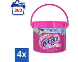 Vanish Oxi Action - Vlekkenverwijderaar Poeder - Levendige Kleuren - Gekleurde Was - 2.7 Kg - Voordeelverpakking - 4 stuks