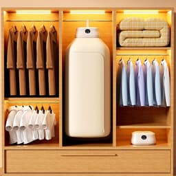 Draagbare Wasdroger - Opvouwbare Droger - Snel Kleding Drogen - Stille Werking Onder 40dB - 10 kg Draaglast - Wit — thumbnail 4