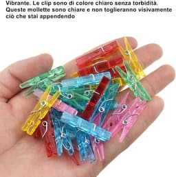 Cosensi - Dailygoods - Mini Kunststof Wasknijpers Set van 100 voor Foto's en Decoratie — thumbnail 2