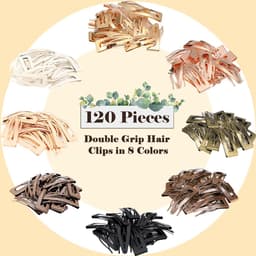 Haarspeldjes Dubbele Grip - Snap Clips Metalen - Haar Maken - Dubbele Handgrepen - 120 Stuks - 8 Kleuren — thumbnail 4