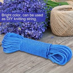 Waslijn Touw - Kledinglijn Koord - Kleding Drogen - Stevig Nylon Materiaal - 20 meter - Blauw — thumbnail 2