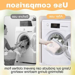 Set van 4 wasnetten voor delicate was - ademend fijn gaas - beschermt lingerie, sokken en babykleding - met rits - geschikt voor wasmachine en droger — thumbnail 4