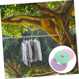 Verstelbare Waslijn - Draagbare Kledinglijn - Buiten Droge Kleding - Antislip Ontwerp - 3 Stuks - Gemengde Kleur — thumbnail 4