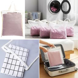 Set van 4 Kleine Wasnetjes voor Delicate Kleding - Duurzame Waszakken voor Ondergoed, Sokken en Babykleding - Ideaal voor de Wasmachine en Reizen (30 x 25 cm) — thumbnail 4