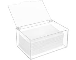 Dailygoods- Wasdroger Vel Houder - Doorzichtige Acryl Container met Deksel - Opbergdoos voor Wasknijpers - Droogballen - Waspods - 1,8 L Capaciteit