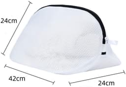 Dailygoods- Schoenwaszakken - 2 Stuks - Mesh Waszakken - Schoenbescherming - Waszakken voor Wasgoed - Wit - Duurzaam Materiaal — thumbnail 5