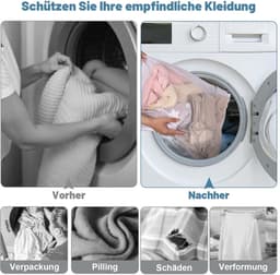 Dailygoods- Wasnet Groot 60 x 80 cm - Waszak Herbruikbaar - Waszak voor Wasmachine - Waszakken voor Wasgoed - Wasnet met Ritssluiting - Geschikt voor Overhemden/Jassen — thumbnail 4