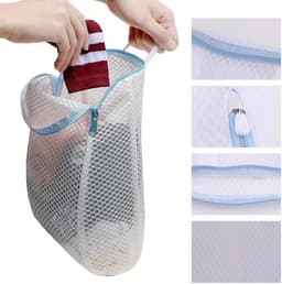 Dailygoods- Wasnet - 2 Stuks - Met Ritssluiting - Herbruikbaar - Voor Ondergoed/Sokken/Truien - Hoogwaardig Polyester - 20 x 30 cm - Waszak — thumbnail 2