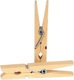 Houten Was Knijpers - Kleding Klemmen - Kleding Drogen - FSC Gecertificeerd - 73 mm - Natuurlijk — thumbnail 3