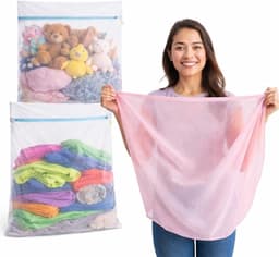 2 x XXL Premium Wasnet, 60 x 90 cm, Groot, Net Voor Wasmachine, Waszak In Verschillende Maten, Met Ritssluiting — thumbnail 1