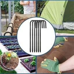 Versterking voor tentpalen met grondankers, zware metalen pinnen met scherpe punt voor tuin, camping en schuilplaatsen - 30 cm lang — thumbnail 3