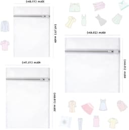 Wasmachine netten voor delicate kleding, 5 stuks waszakken voor blouses, sokken en lingerie — thumbnail 4
