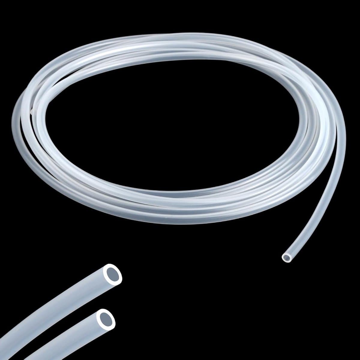 Siliconen waterslang - Flexibel - Voedselveilig - Transparant - Wateroverdracht - 4m lengte - 4mm x 6mm - Pompbuizen - Heldere siliconen slang. — afbeelding 1