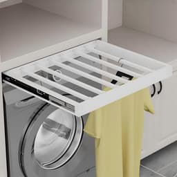 Uittrekbaar Wasrek voor Boven Wasmachine - Ruimtebesparend Draagbaar Droogrek — thumbnail 1