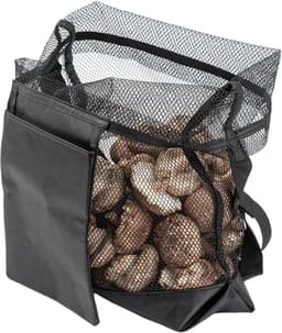 Oogstzak - Foerageer mand - Fruit Verzamelen - Ventilerend Mesh Ontwerp - 17 Inch - Zwart — thumbnail 5