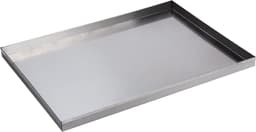 Lekbak Roestvrij Staal - Opvangbak Wasmachine - Voorkomt Waterschade - Gelaste Hoeken - 60x120x4cm - Zilver — thumbnail 1