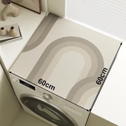 Wasmachine Beschermmat - Droger Mat Antislip - Apparaten Beschermen - Waterdicht Hittebestendig - 60 x 60 cm - Grijs — thumbnail 5