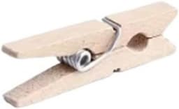 Houten wasknijpers - Kledingknijpers Fotoklemmen - Foto's ophangen - Veilige grip - 3 cm - Houtkleur — thumbnail 1