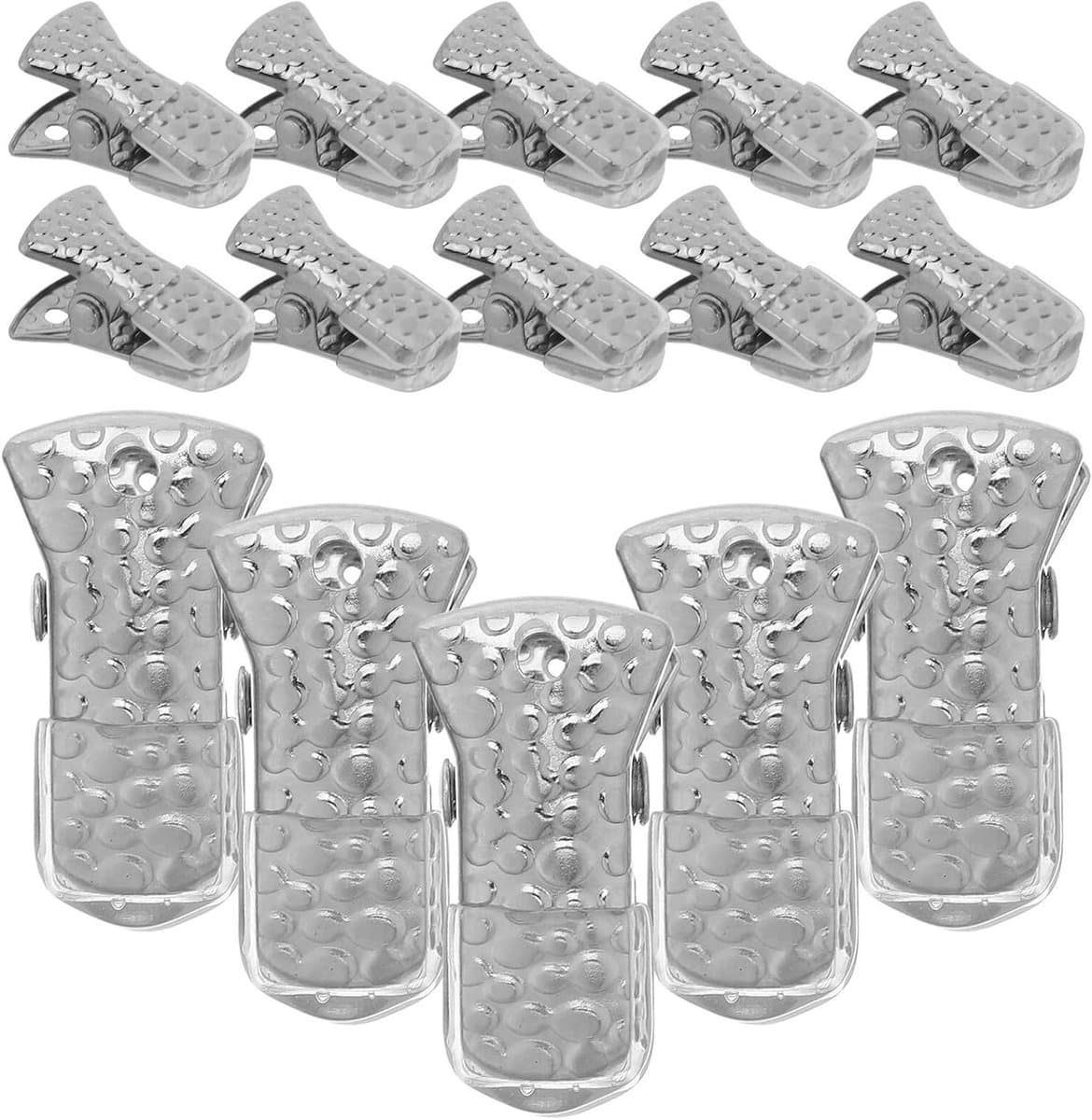 Metal Kledingknijpers - Veelzijdige Clips - Kleding Drogen - Antislip Gel Coating - 35 Stuks - Zilverkleurig — afbeelding 1