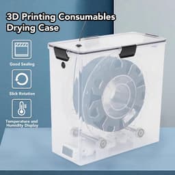 Filament Droogbox - Vochtige Filament Opslag - 3D Printen Verbeteren - Geïntegreerde Hygrometer - Voor 1kg Spoelen - Transparant — thumbnail 2