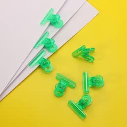 Plastic Clips - Zak Sluiters - Voedsel Bewaren - Lichtgewicht Materiaal - 24 Stuks - Groen — thumbnail 3