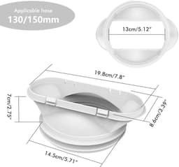 Window Seal Plate voor Mobiele Airconditioners - Verstelbare Raamkit - Afvoerslang voor Draagbare Airconditioning - Verstelbare Raamafdichting - Slider - Ventilatie voor Airconditioners — thumbnail 5