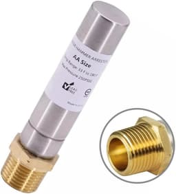 Waterhamer Demper - Slagdemper - Apparaat Bescherming - Roestvrij Staal - 1/2 Inch NPT - Zilver — thumbnail 3