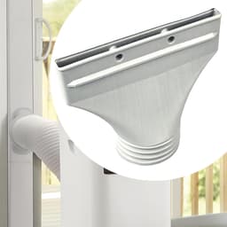 Raamdoorvoer Slang - Afvoerslang Aansluiting - Airco Installatie - Smal Profiel - 57 cm Lengte - Wit Grijs — thumbnail 3
