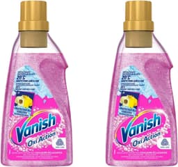 Vanish Oxi Action Wasbooster Gel – Vlekverwijderaar – 2 x 750 ml – Nieuwe Formule – Zonder Bleekmiddel – Anti-Geuroplossing – Geschikt voor Wol & Zijde — thumbnail 1