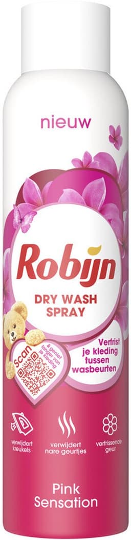 Robijn - Pink Sensation - Dry Wash Spray - 200 ml - Voordeelverpakking - 2 stuks — thumbnail 3