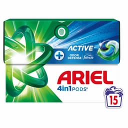 Ariel - 4in1 Wasmiddel Pods Actieve Geurbestrijding - 4 x 15 stuks - Voordeelverpakking — thumbnail 3