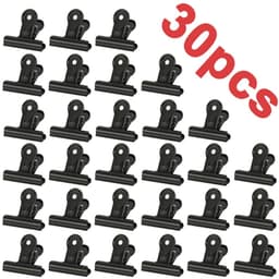 Ibenzoa® Veelzijdige Zwarte Mini Clipset van 30 Stuks voor Thuis, Kantoor en Creatieve Projecten — thumbnail 1